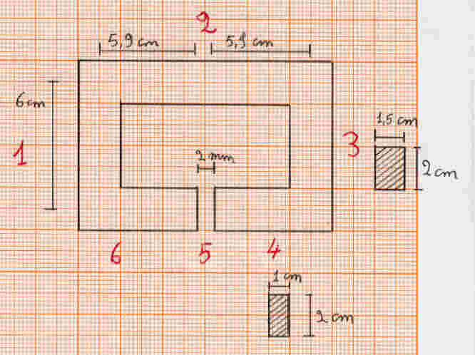 Circuito magnetico con traferro di 2 mm